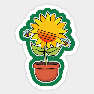 Sunflower sunset Sticker